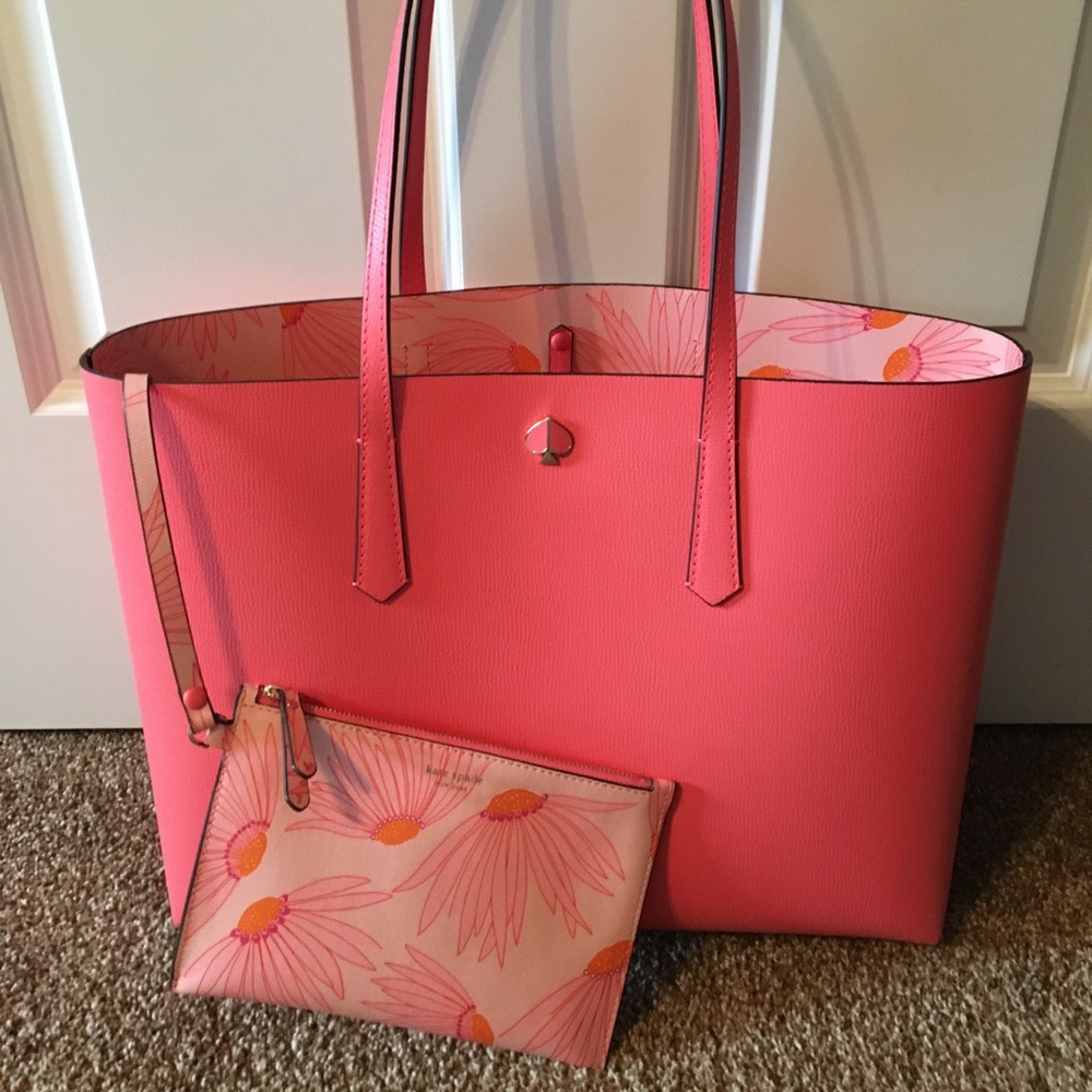 Kate spade Molly falling flower pop large tote